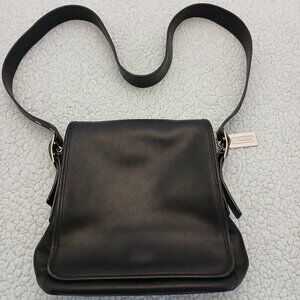 Coach Black Leather Shoulder / Cross Body Bag